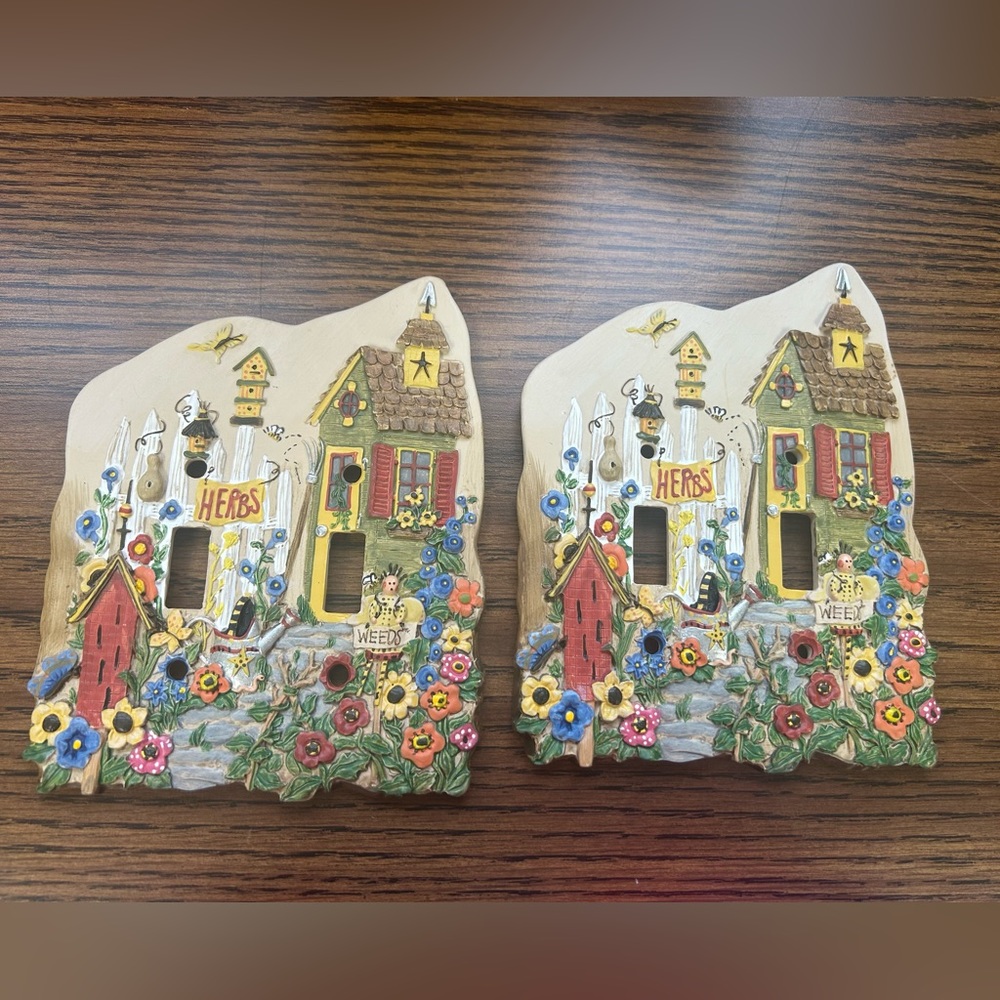 Set of 2 New double switch covers